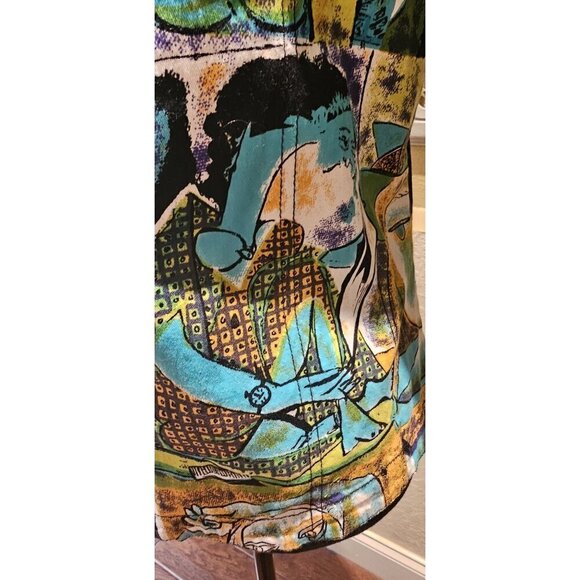 Mirror Image Women's Abstract Art Print Button-Up Jacket S NWOT - Picture 8 of 12